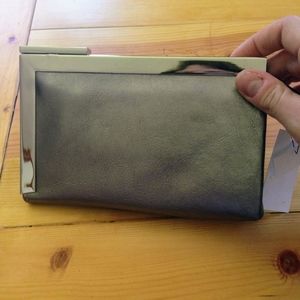 NWT Calvin Klein wristlet: on the town in hematite